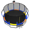 Yeah Depot - 16FT Trampoline with EnclosureRecreational Trampolines with Ladder and AntiRust Coating, ASTM Approval Outdoor Trampoline for Kids