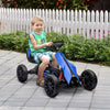 Yeah Depot - Aosom Kids Pedal Go Kart, Outdoor Ride on Toy with Adjustable Seat, Swing Axle, Handbrake, 4 Non-Slip EVA Wheels for Boys and Girls Aged 3-8 Years Old, Blue
