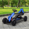 Yeah Depot - Aosom Kids Pedal Go Kart, Outdoor Ride on Toy with Adjustable Seat, Swing Axle, Handbrake, 4 Non-Slip EVA Wheels for Boys and Girls Aged 3-8 Years Old, Blue