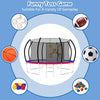 Yeah Depot - 14FT Trampoline, Outdoor Trampolines for Kids and Adults, Recreational Trampoline with Enclosure Net & Ladder, Round Trampoline ASTM Approved