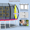 Yeah Depot - 14FT Trampoline, Outdoor Trampolines for Kids and Adults, Recreational Trampoline with Enclosure Net & Ladder, Round Trampoline ASTM Approved