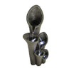 Rcosy - Outdoor Fountain 39.4inches Faux Stone LED Floor-standing Water Fountain