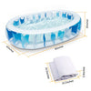 Eggracks by Global Phoenix - 90Ã—60Ã—20In Inflatable Swimming Pool Blow Up Family Pool For Kids Foldable Swim Ball Pool Center