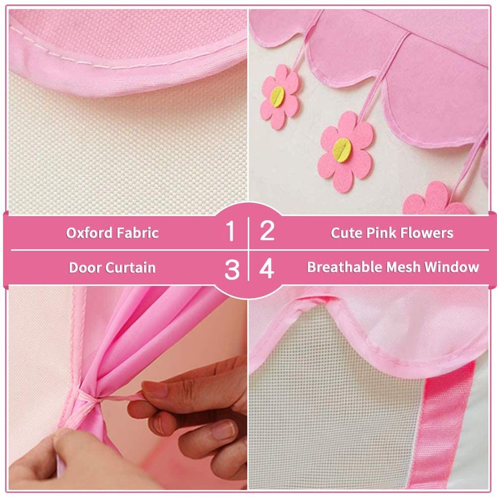 Rcosy - Kids Play Tent Princess Playhouse Pink Castle Play Tent