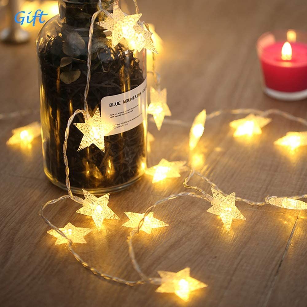 Rcosy - Outdoor Indoor Portable Folding Princess Castle Tent Kids Children Funny Play Fairy House Kids Play Tent(Warm LED Star Lights)