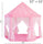 Rcosy - Outdoor Indoor Portable Folding Princess Castle Tent Kids Children Funny Play Fairy House Kids Play Tent(Warm LED Star Lights)