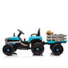 Yeah Depot - Ride on Tractor2.0 with Trailer,24V Battery Powered Electric Tractor Toy, 200w*2motor 1.86-4.97MPH/Remote Control,electric car for kids,Three speed adjustable,USB,MP3 ,Bluetooth,LED light, safety belt