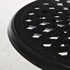 Yeah Depot - Outsunny 30'' Round Patio Dining Table with Umbrella Hole, Antique Cast Aluminum Outdoor Bistro Table Only, Black