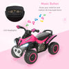 Yeah Depot - Aosom NO Power Kids Ride On Push Car, Ride Racer, Foot-to-floor Sliding Car, Walking ATV Toy with Music, Lights, for 1.5-3 Years Old, Pink