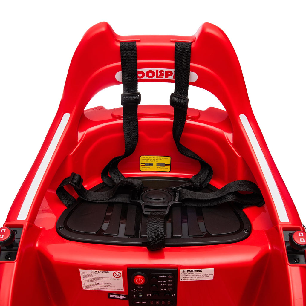 Yeah Depot - 12V ride on bumper car for kids,electric car for kids,1.5-5 Years Old,W/Remote Control, LED Lights, Bluetooth & 360 Degree Spin, Vehicle body with anti-collision padding
Five-point Safety Belt,2wd