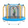 Yeah Depot - 55-inch Trampoline for Kids Indoor & Outdoor Small Toddler Trampoline with Basketball Hoop