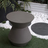 Yeah Depot - Decorative Garden Stool, 17.75'' H Modern Heavy Duty Patio Sturdy Faux Terrazzo Accent Table Side Table Plant Table for Indoor Outdoor, Faux White