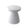 Yeah Depot - Decorative Garden End Table, 20.3'' H Modern Heavy Duty Patio Sturdy Faux Terrazzo Accent Table Side Table Plant Table for Indoor Outdoor, Faux White