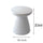 Yeah Depot - Decorative Garden End Table, 20.3'' H Modern Heavy Duty Patio Sturdy Faux Terrazzo Accent Table Side Table Plant Table for Indoor Outdoor, Faux White