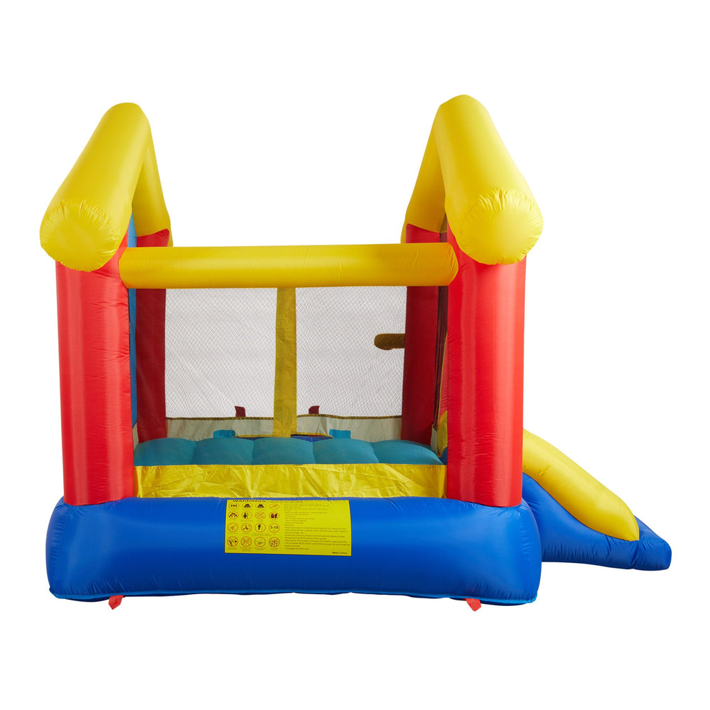 Yeah Depot - 8 in 1 Inflatable Bounce House with Blower Basketball Hoop Ocean Balls Ring-toss Game Target and Sticky Ball Game for Kids