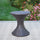 Yeah Depot - Outdoor 16-inch Multi-brown Wicker Hourgla Side Table