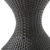 Yeah Depot - Outdoor 16-inch Multi-brown Wicker Hourgla Side Table