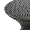 Yeah Depot - Outdoor 16-inch Multi-brown Wicker Hourgla Side Table