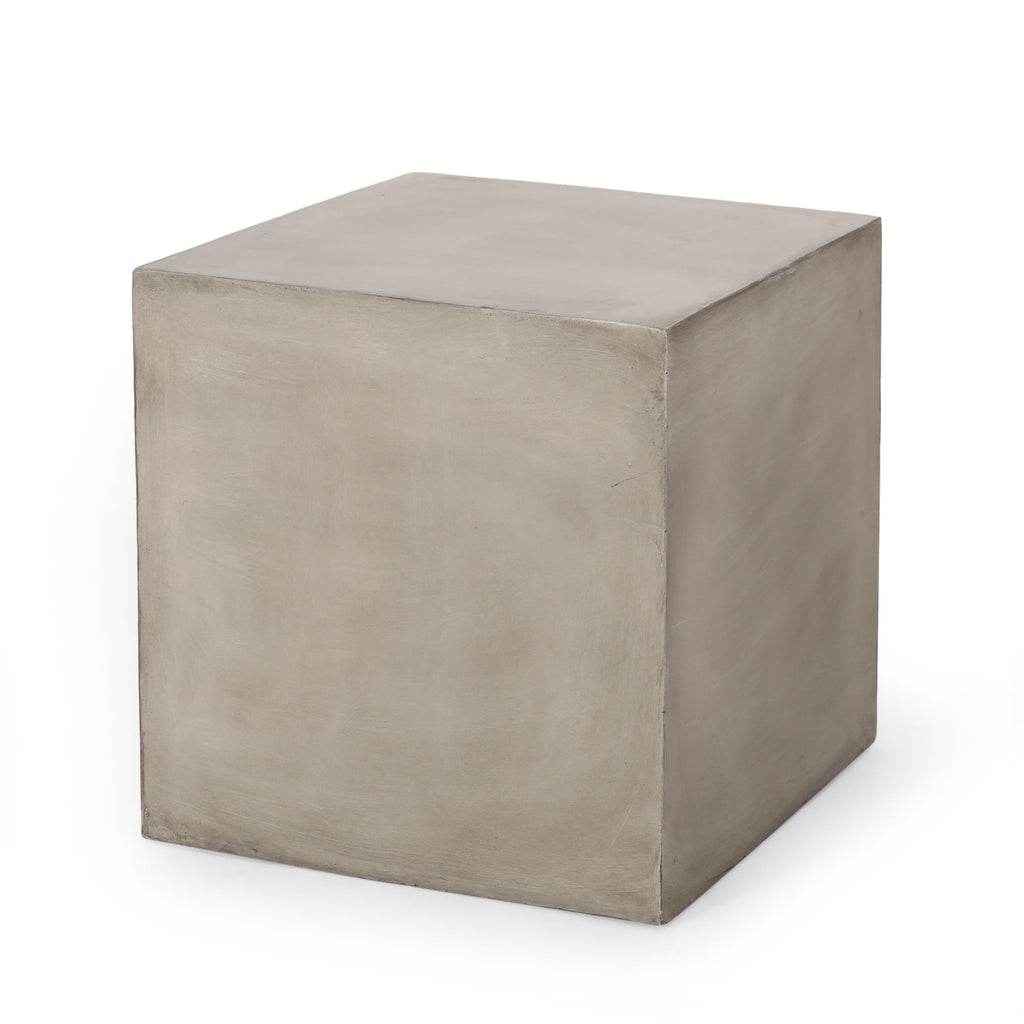 Yeah Depot - Outdoor MGO Side Table ,Light Grey