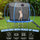 Yeah Depot - 8FT Trampoline with Enclosure - Recreational Trampolines with Ladder and Anti Rust Coating, Pumpkin-shaped Trampoline with Slide and Basket Board, ASTM Approval Outdoor Trampoline for Kids