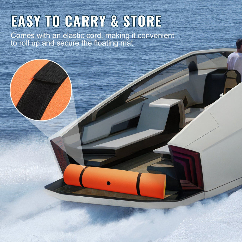 VEVOR Lily Pad Floating Mat, Large 9x6 FT Floating Water Pad, 3-Layer Floating Dock for Adults Kids, 1.3'' Thick Tear-Resistant XPE Foam Raft, Floating Island for Lake, Pool, Ocean, Beach, and Boating