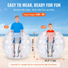 VEVOR Inflatable Bumper Balls 2-Pack, 4FT/1.2M Body Sumo Zorb Balls for Teen & Adult, 0.8mm Thick PVC Human Hamster Bubble Balls for Outdoor Team Gaming Play, Bumper Bopper Toys for Garden, Yard, Park