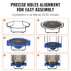 VEVOR 5FT Trampoline for Kids, 60'' Indoor Outdoor Trampoline with Safety Enclosure Net, Basketball Hoop and Ocean Balls, Mini Toddler Recreational Trampoline Birthday Gifts for 3+ Years Kids