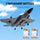 VEVOR RC Airplane Fighter EPP Foam RC Plane Toy with 2.4 GHz Remote Control