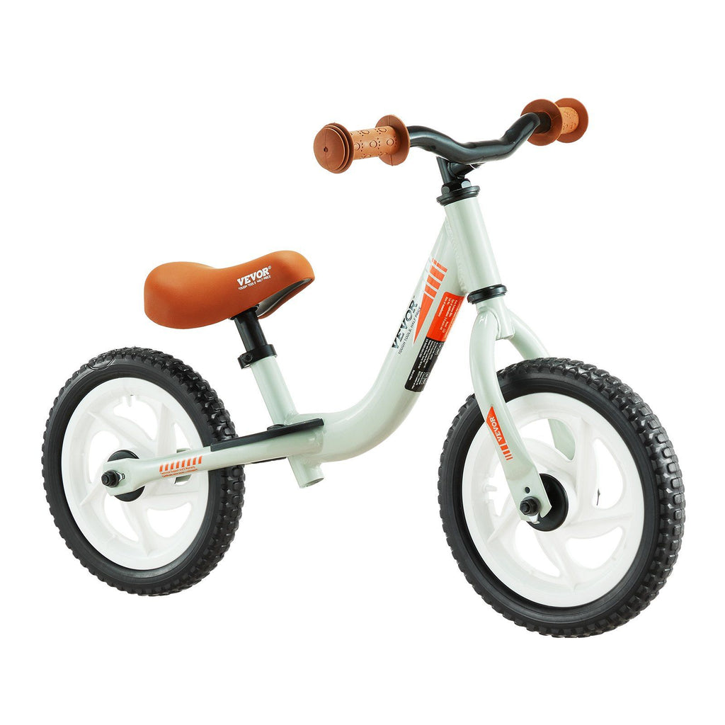 VEVOR Toddler Balance Bike, 12'' Lightweight Aluminum Alloy Kids Bike with Adjustable Seat & Handlebar, EVA Foam Tires, No Pedal Kids Balance Bicycle Gift for 1-5 Years Boys Girls, 55LBS Support
