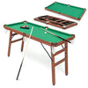 Hooya Imp.& Exp. - Folding Portable Billiards Table Game Set with Adjustable Foot Levelers