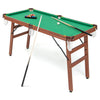 Hooya Imp.& Exp. - Folding Portable Billiards Table Game Set with Adjustable Foot Levelers