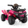 FX070 - 6V Kids Ride-On ATV Car, Powered 4-Wheeler Quad w/ Music Horn USB MP3, 1.9 MPH Max Speed, Electric Vehicle Toy for Children 18-48 Months, Rosy