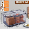 Fang'an TB - 3 small, medium, and large bread preservation boxes, kitchen counter sealed multifunctional preservation boxes, and bread storage containers with lids for recording time
