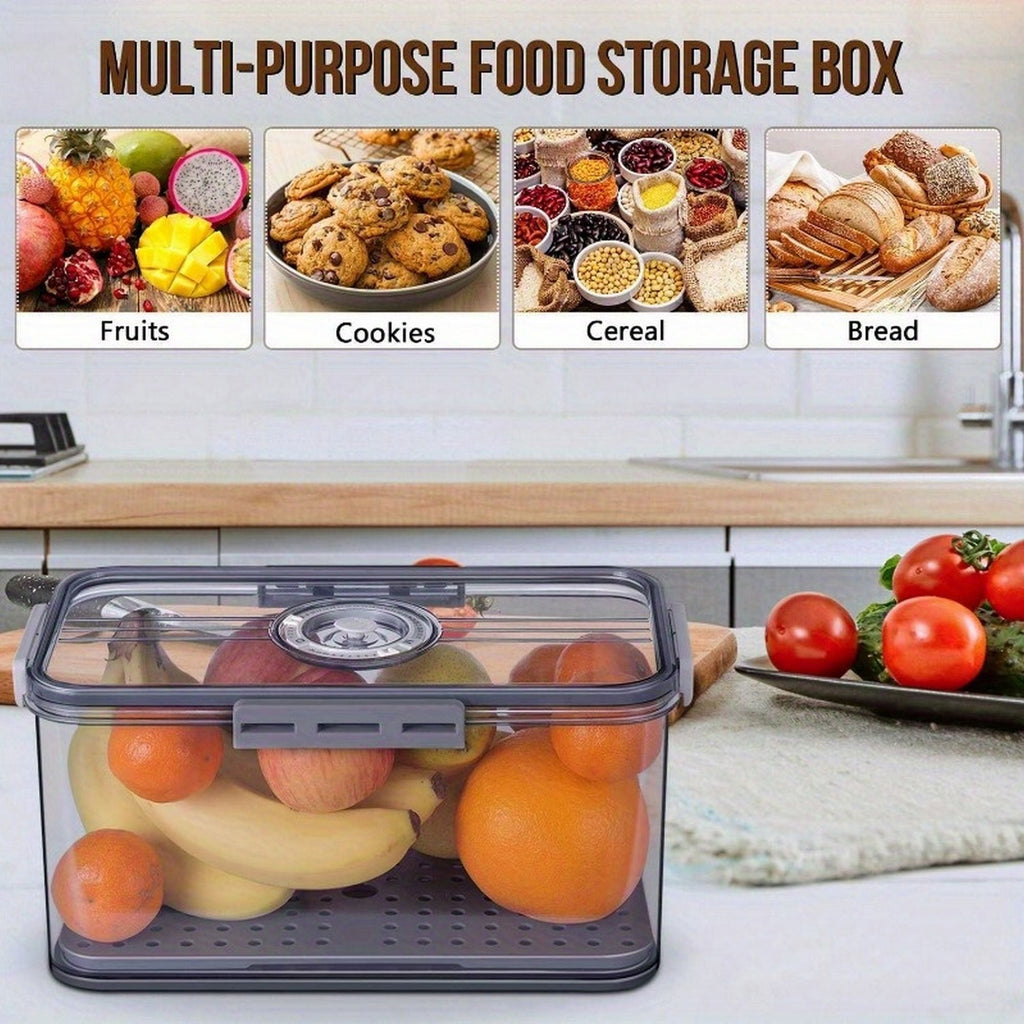 Fang'an TB - 3 small, medium, and large bread preservation boxes, kitchen counter sealed multifunctional preservation boxes, and bread storage containers with lids for recording time