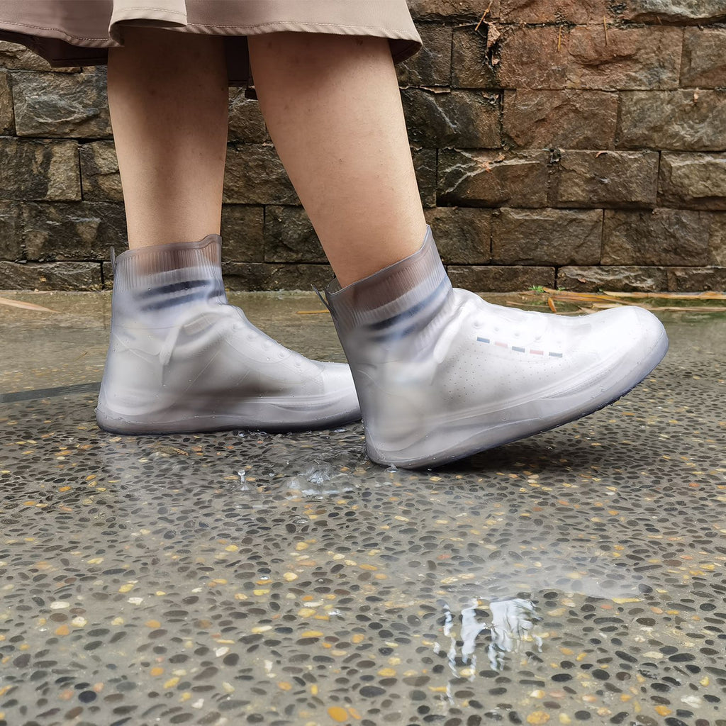 Eggracks by Global Phoenix - Waterproof Shoe Covers Reusable Not-Slip Rain Shoe Covers Protectors Foldable TPE Rubber Shoe Protectors For Men Women Kids