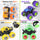 YeahaHappy-Us - Monster Truck Toys, Pull Back Vehicles Toys, Friction Powered Toy, Mini Push and Go Car Truck Inertia Vehicle, Best Christmas Birthday Party Gift