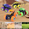 YeahaHappy-Us - Monster Truck Toys, Pull Back Vehicles Toys, Friction Powered Toy, Mini Push and Go Car Truck Inertia Vehicle, Best Christmas Birthday Party Gift