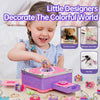 Luwuyang - 71 PCS DIY Jewel Rings Stickers Magical Kits for Little Girls, Handmade DIY Crafting Rings Bracelet Pendent Keychain, DIY Crafts for Kids, Birthday Gifts Toys for Age 3 4 5 6+ Year Old