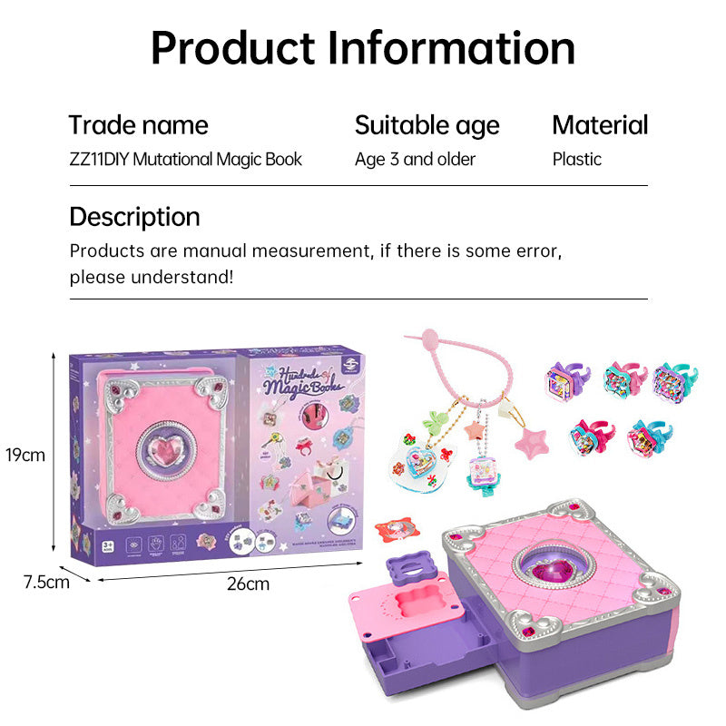 Luwuyang - 71 PCS DIY Jewel Rings Stickers Magical Kits for Little Girls, Handmade DIY Crafting Rings Bracelet Pendent Keychain, DIY Crafts for Kids, Birthday Gifts Toys for Age 3 4 5 6+ Year Old