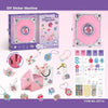 Luwuyang - 71 PCS DIY Jewel Rings Stickers Magical Kits for Little Girls, Handmade DIY Crafting Rings Bracelet Pendent Keychain, DIY Crafts for Kids, Birthday Gifts Toys for Age 3 4 5 6+ Year Old