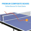 inQ Boutique - Table Tennis Table Foldable & Portable Ping Pong Table Set with Net and 2 Ping Pong Paddles for Indoor Outdoor Game