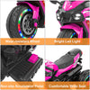 SHENGLONG - Kids Powered Ride-ons Toy, Kids Motorcycle for 3-6 Years, 12V Electric Ride on Motorcycle with Light Wheel & Bluetooth Music-Pink