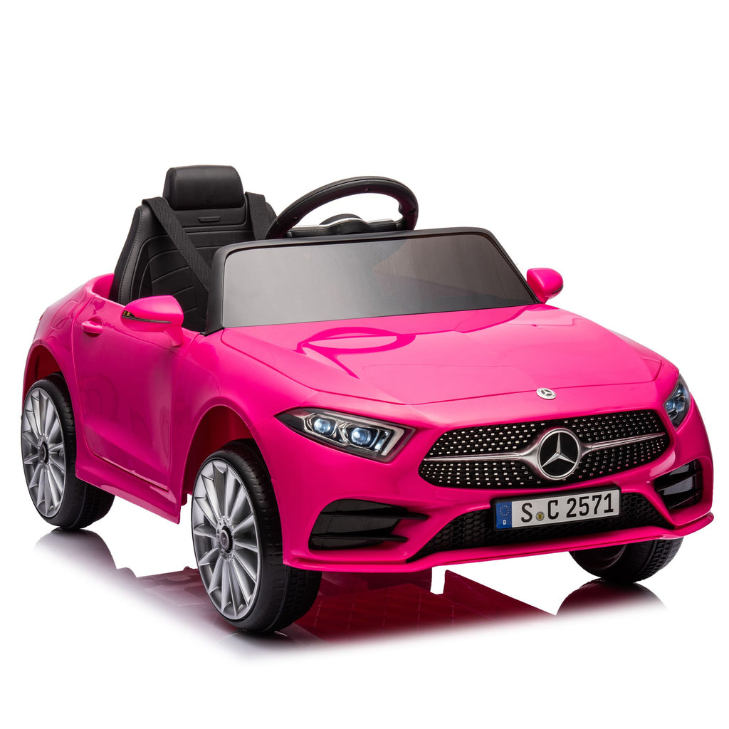 Orien Home - 12V Kids Ride On Car w/ Parents Remote Control,Licensed Mercedes-Benz CLS 350 for Kids,Four Wheel Suspension,Power Display,Music,Volume Control,LED Lights,MP3,USB/SD for Kids 37-95 months.