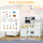 Orien Home - Large Play Kitchen with Full Set of Appliances for a Modern Day Pretend Kitchen, Tons of Storage, Corner Play Kitchen Set with Sound Effect, Educational Pretend Role Playset Game