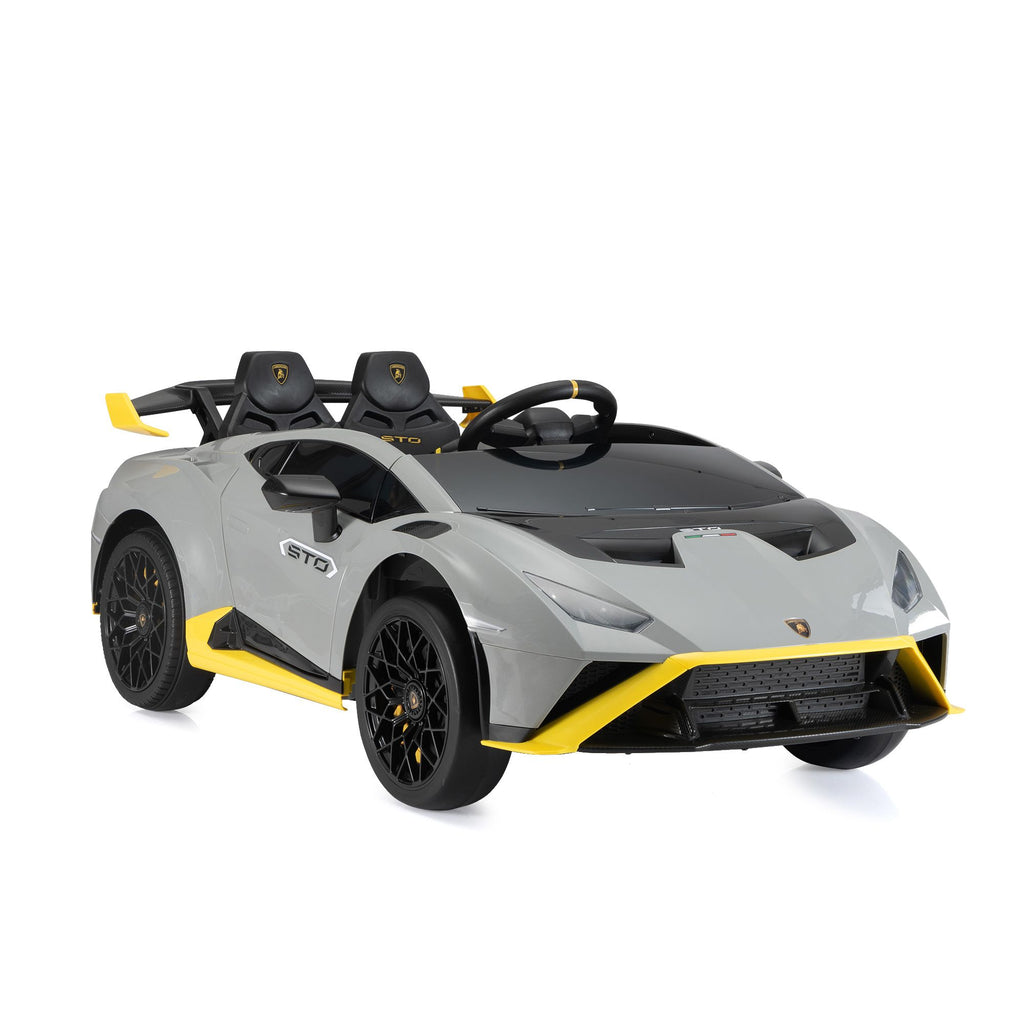 FX070 - 24V Battery Powered Ride On Car for Kids, Licensed Lamborghini, Remote Control Toy Vehicle with Music Player, LED Light, 2 Driving Modes