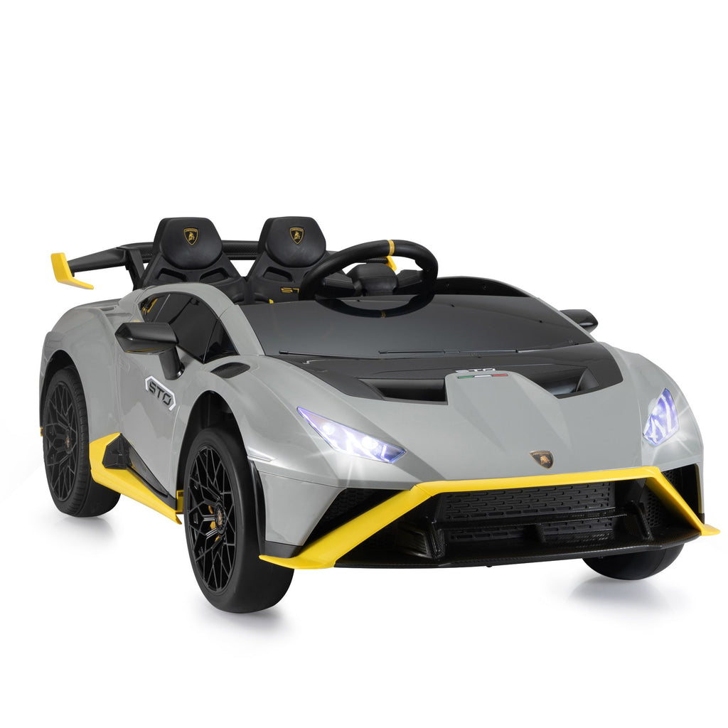 FX070 - 24V Battery Powered Ride On Car for Kids, Licensed Lamborghini, Remote Control Toy Vehicle with Music Player, LED Light, 2 Driving Modes