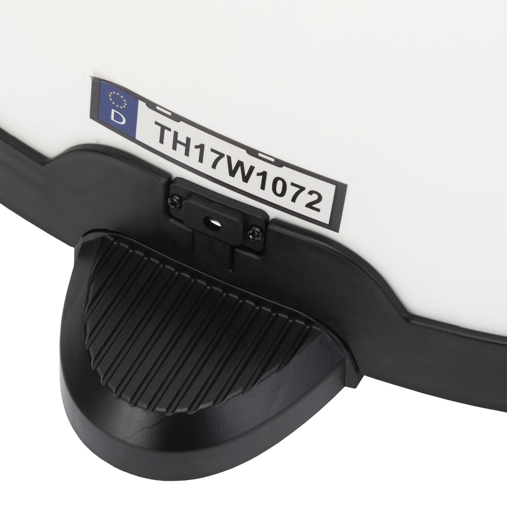 FX070 - 12V Kids Ride On Box, Electric Box Car with High-Low Speeds, Variable Speed Throttle, MP3, USB, Storage, Battery Powered Toy Gift for 8-12 Years Old, White + Black