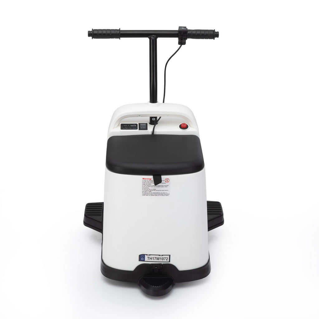 FX070 - 12V Kids Ride On Box, Electric Box Car with High-Low Speeds, Variable Speed Throttle, MP3, USB, Storage, Battery Powered Toy Gift for 8-12 Years Old, White + Black