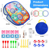 Eggracks by Global Phoenix - 5 in 1 Bean Bag Toss Game Toy Corn Hole Game Beanbag Toss Game Dart Board Game Loop Toss Game Outdoor Activities Party Backyard Games Set for Boys Girls Toddlers Kids