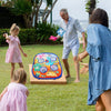 Eggracks by Global Phoenix - 5 in 1 Bean Bag Toss Game Toy Corn Hole Game Beanbag Toss Game Dart Board Game Loop Toss Game Outdoor Activities Party Backyard Games Set for Boys Girls Toddlers Kids